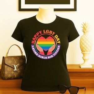 Black LGBT Pride Graphic T-Shirt